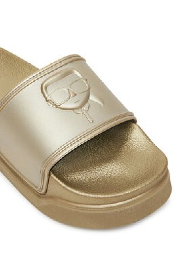 KARL LAGERFELD Klapki Kondominium KL88819 Złoty