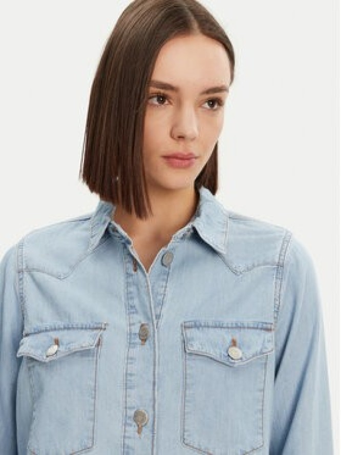 Noisy May Koszula jeansowa Selvi 27033010 Błękitny Regular Fit