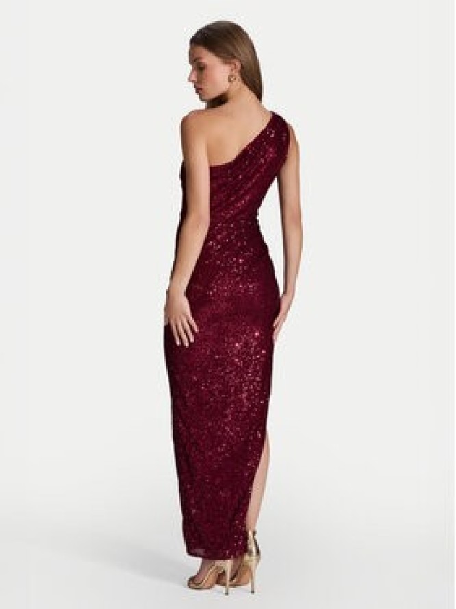 Swing Sukienka wieczorowa 5AI09800 Bordowy Slim Fit