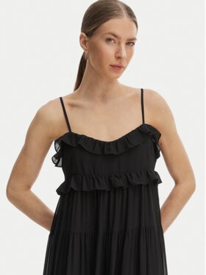 MICHAEL Michael Kors Sukienka letnia MS683E37R3 Czarny Relaxed Fit