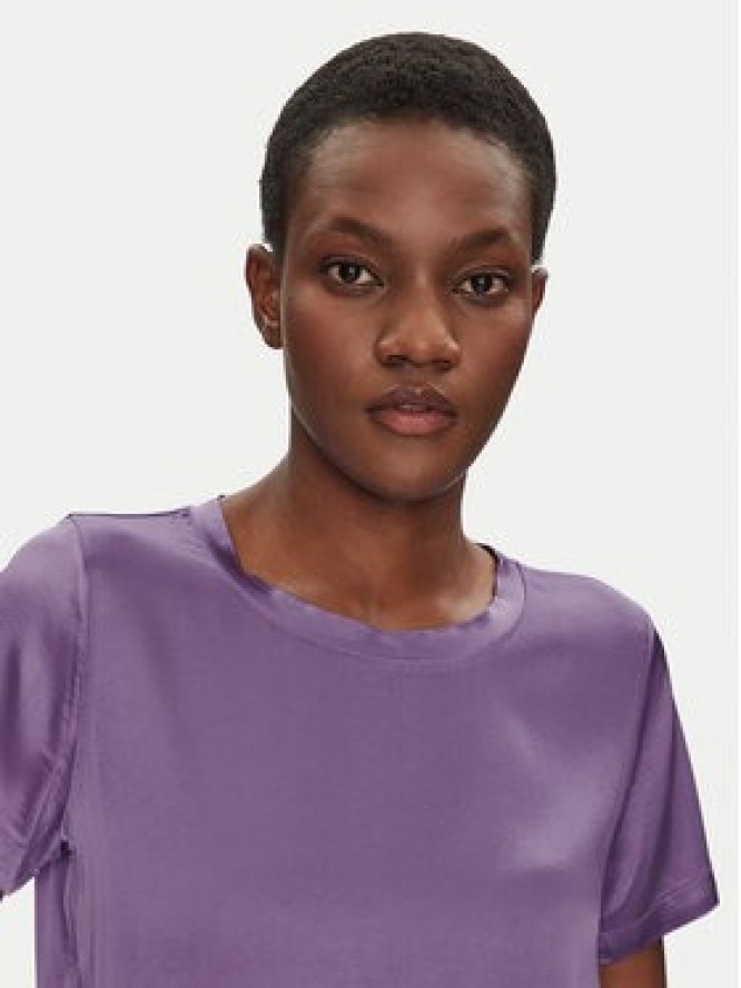 ViCOLO Bluzka TD0007 Fioletowy Relaxed Fit