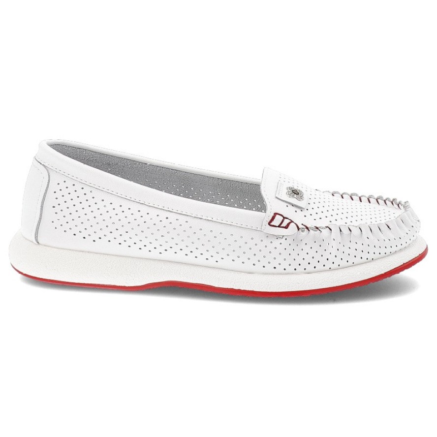 Białe Mokasyny S.Barskie Wygodne Obuwie Damskie