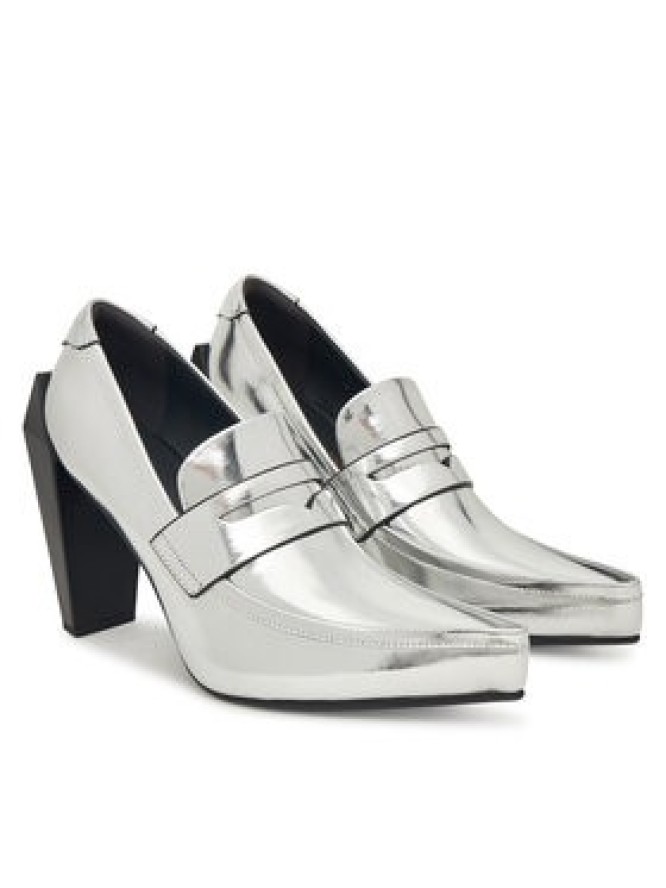 United Nude Półbuty Gem Loafer Hi 1095514116 Srebrny