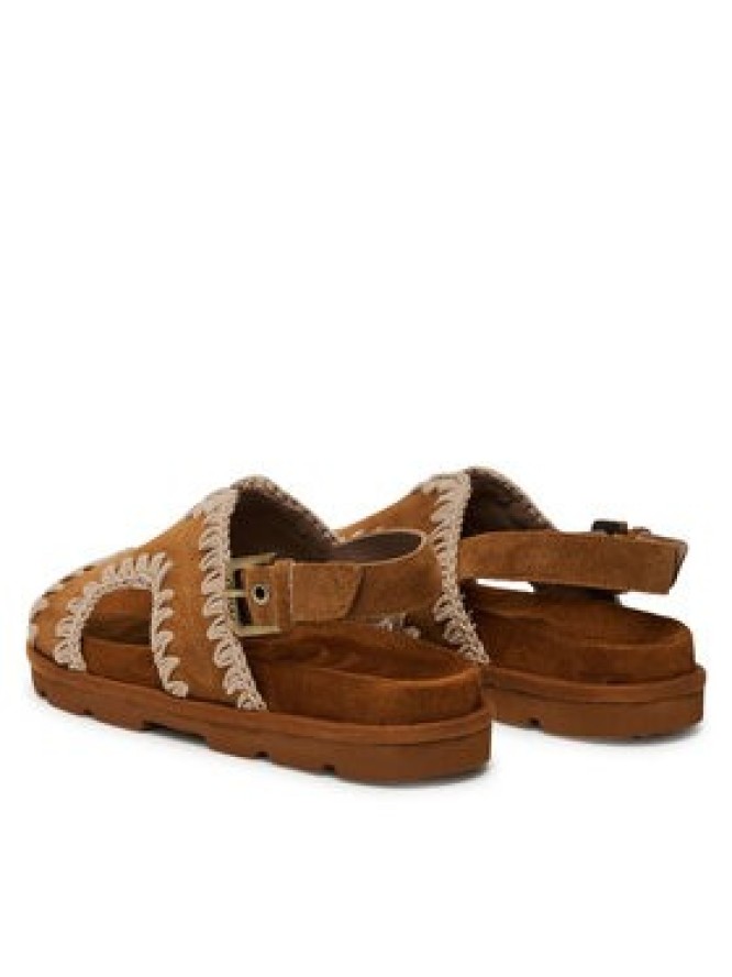 Mou Sandały Low bio sandal MU.SW631006A Brązowy