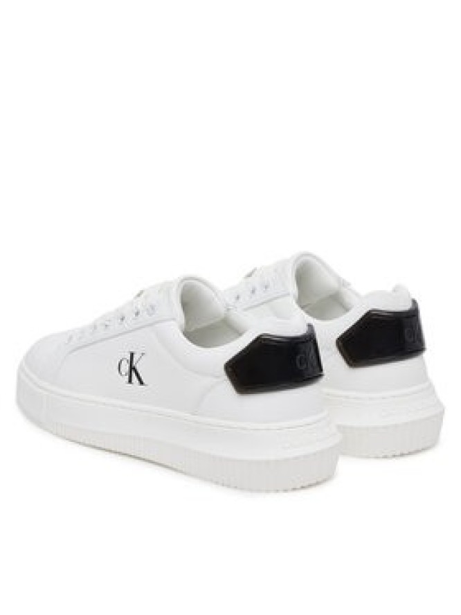 Calvin Klein Jeans Sneakersy Chunky Cupsole Ru Patch Lth Wn YW0YW01846 Biały