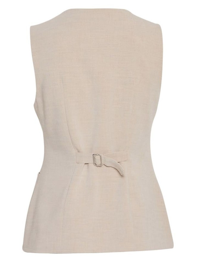 MOSS COPENHAGEN Kamizelka "Mirabelle Michelle" w kolorze beżowym rozmiar: S/M