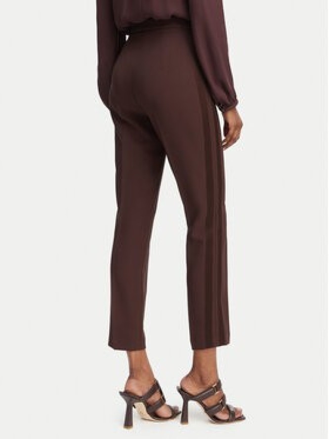 Elisabetta Franchi Spodnie materiałowe PA-185-62E2-V270 Brązowy ciemny Slim Fit