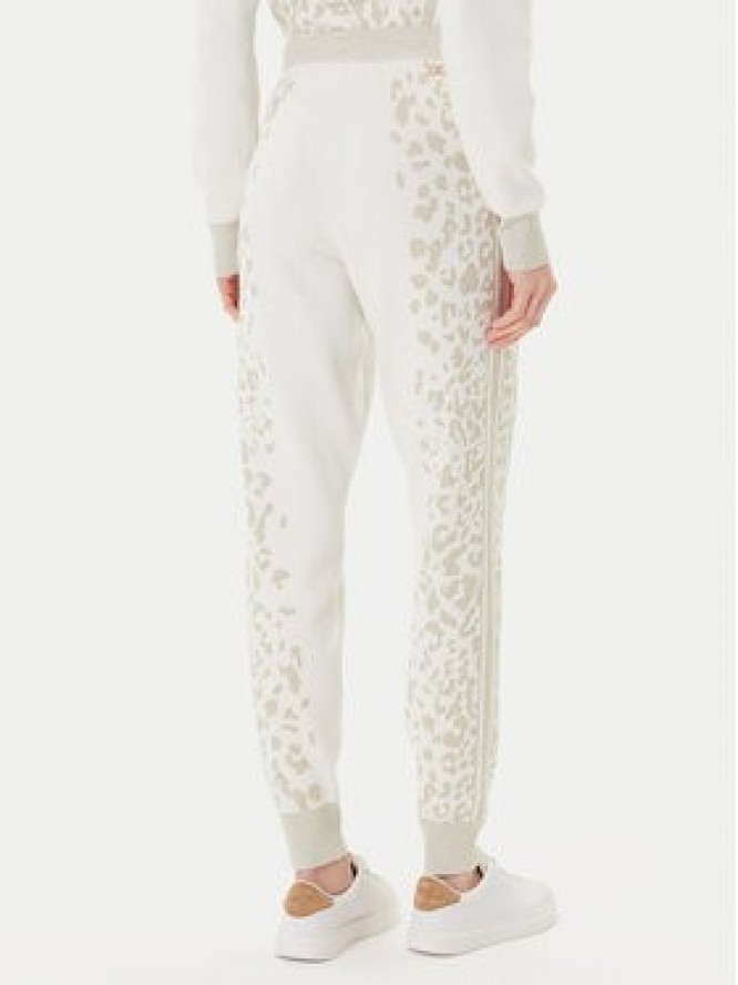 Liu Jo Spodnie dresowe TF5174 MS49I Écru Regular Fit