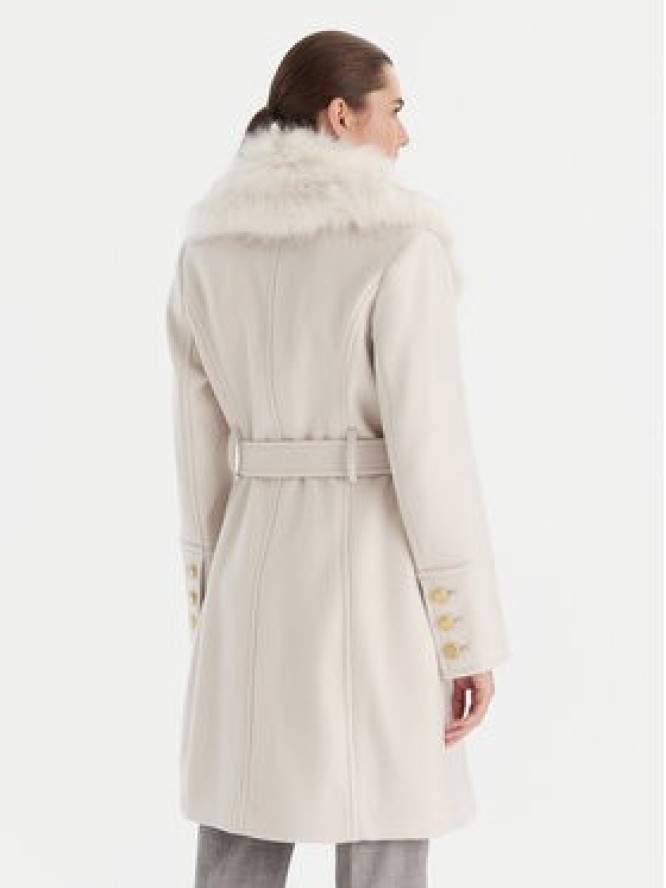 Marciano Guess Płaszcz wełniany 5BGL26 1799Z Écru Regular Fit