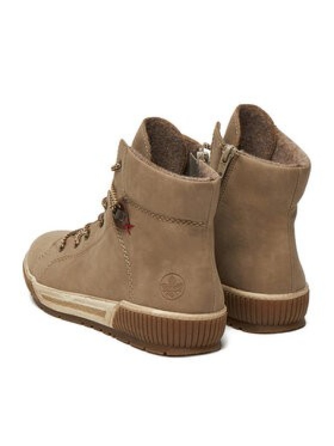 Rieker Trzewiki N0730-64 Beżowy