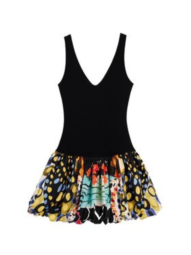 Desigual Sukienka koktajlowa Sparckler Lacroix 26SWVK11 Czarny Slim Fit