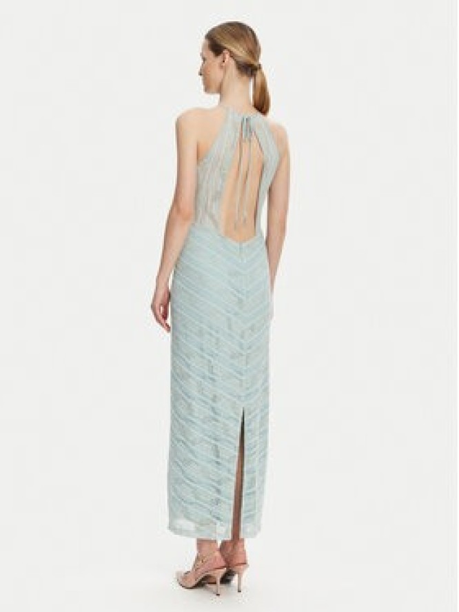 Guess Sukienka koktajlowa W5GK66 KCT80 Błękitny Slim Fit