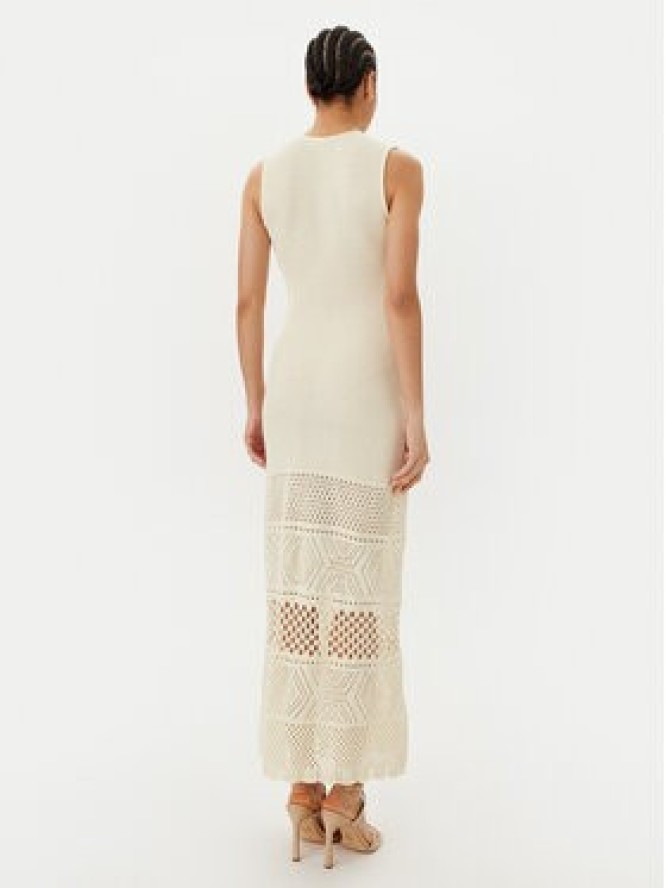 TWINSET Sukienka dzianinowa 251LL3SBB Beżowy Regular Fit