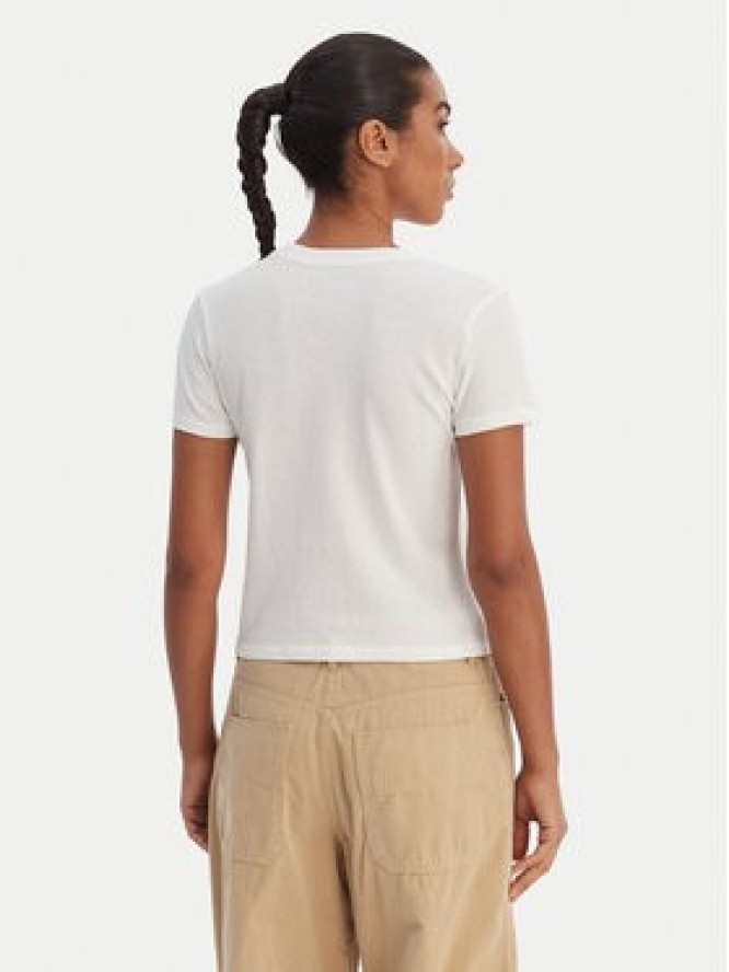 RVCA T-Shirt 23B353502 Biały Regular Fit