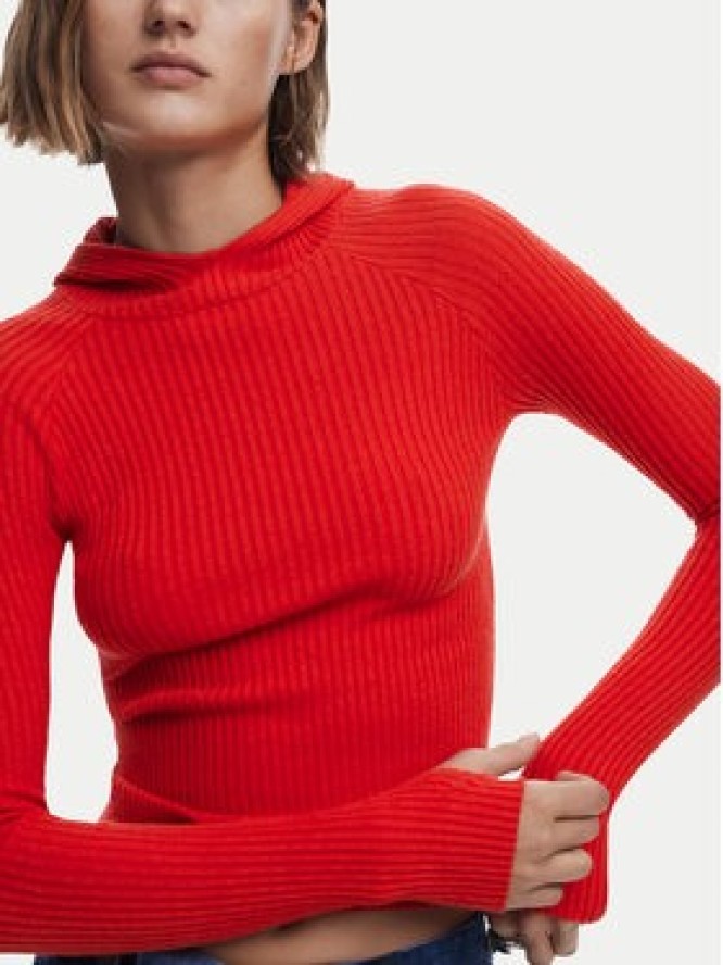 Desigual Sweter 25SWJF19 Czerwony Slim Fit