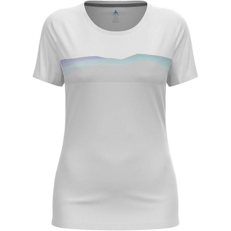Koszulka z krótkim rękawem damska ODLO F-Dry Ridgeline T-Shirt Crew Neck