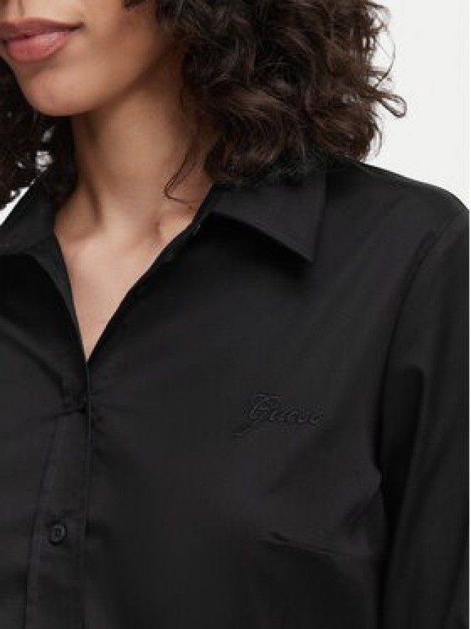 Guess Koszula W6YH10 W2752 Czarny Slim Fit