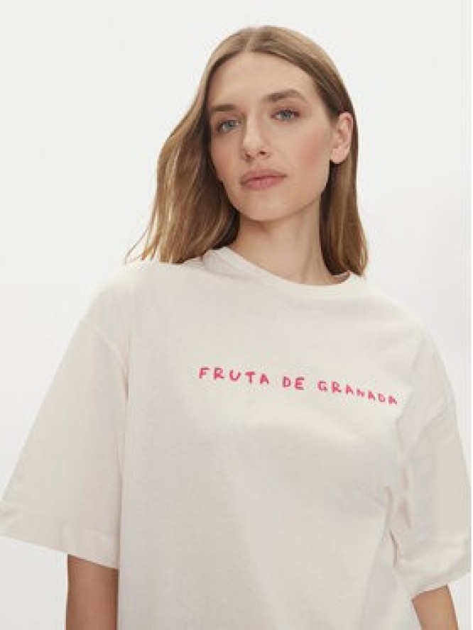Vero Moda T-Shirt Taz Hailey 10337839 Biały Regular Fit