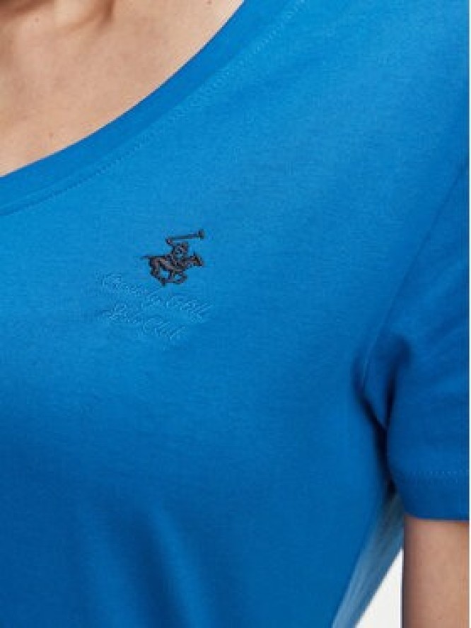 Beverly Hills Polo Club T-Shirt P-SS26W-TS516518 Niebieski Regular Fit