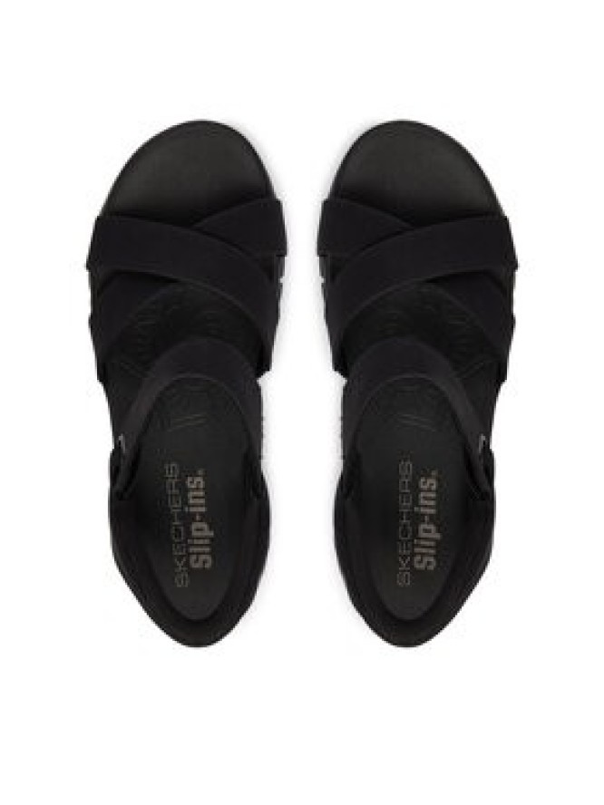 Skechers Sandały 163534/BBK Czarny