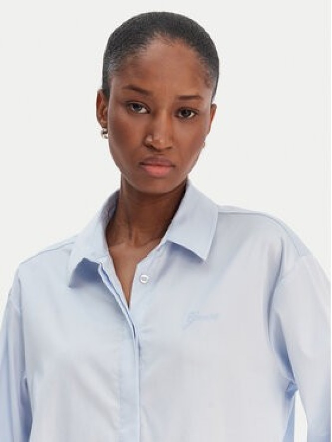 Guess Koszula W6RH57 WAF10 Błękitny Oversize