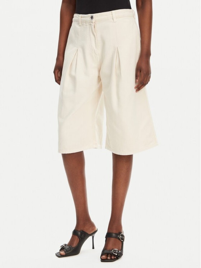 PINKO Bermudy Pascal 105245 A2M8 Beżowy Relaxed Fit