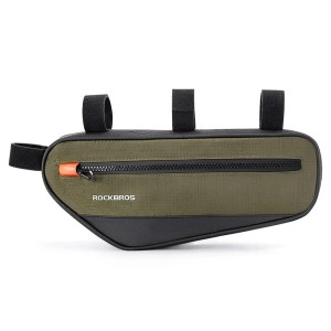 Torba rowerowa Rockbros 30120079001 na ramę 1,7L - zielona i czarna