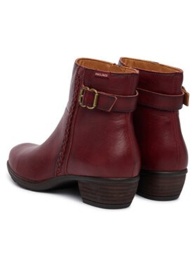 Pikolinos Botki Utiel W7P-8501 Bordowy