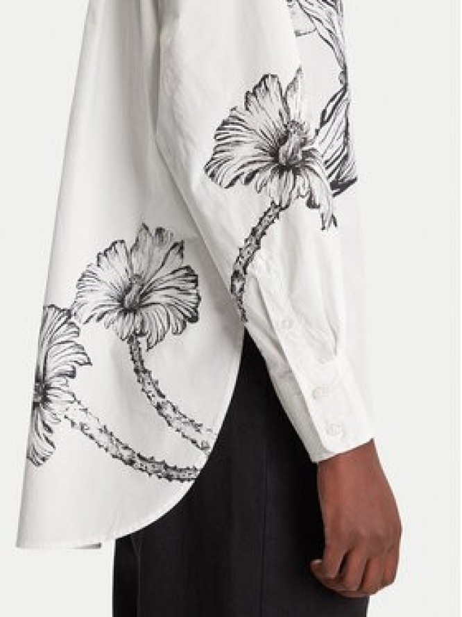 Desigual Koszula Byn Lacroix 25WWCW07 Biały Loose Fit