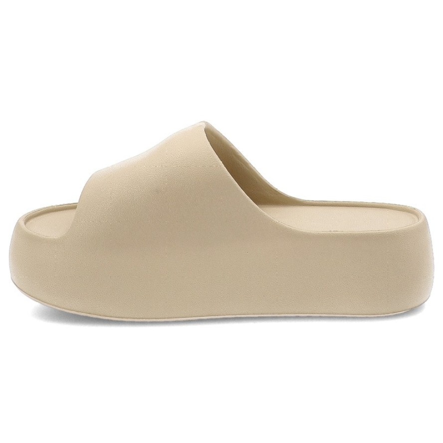 Beżowe Klapki Filippo Wygodne Obuwie Damskie