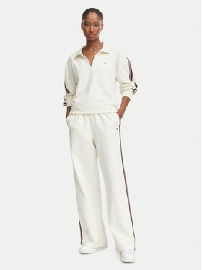 Tommy Hilfiger Spodnie dresowe UW0UW06628 Kremowy Wide Leg