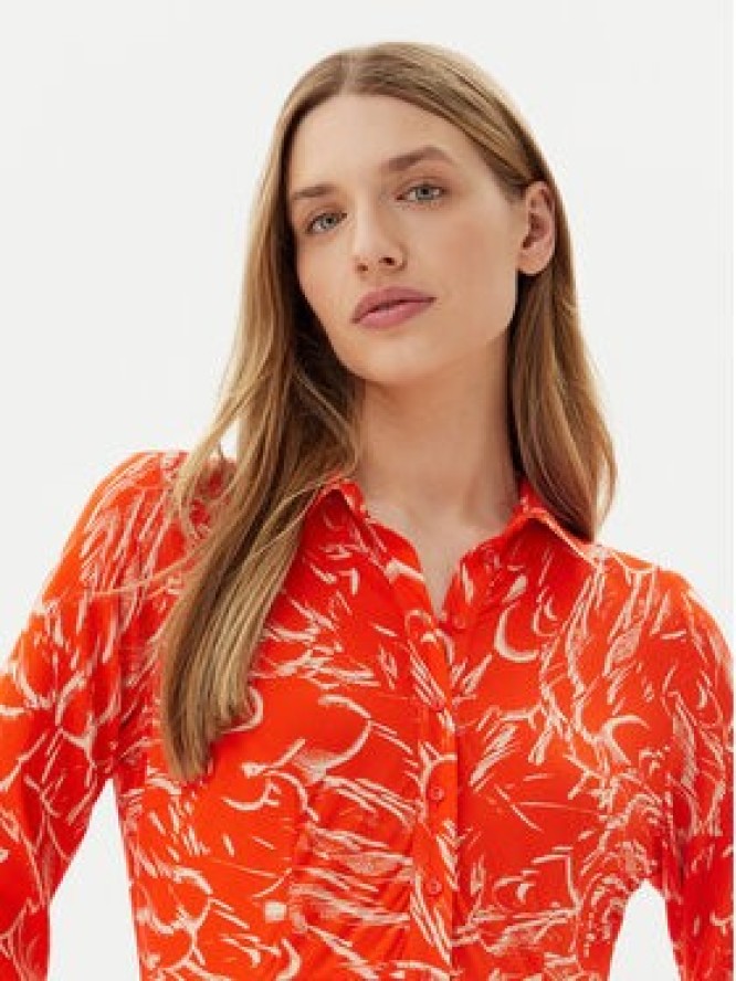 YAS Sukienka koszulowa Savanna 26022663 Pomarańczowy Loose Fit