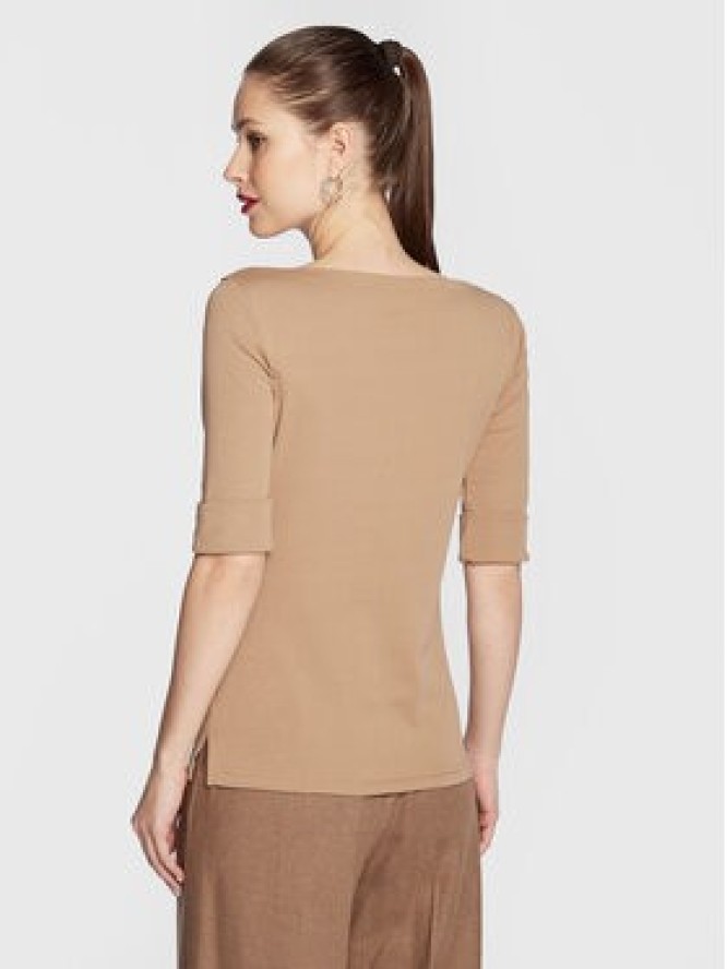 Lauren Ralph Lauren Bluzka 200654963147 Brązowy Regular Fit