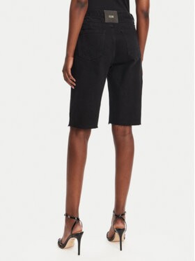 Eleh Szorty jeansowe EL027 Czarny Regular Fit