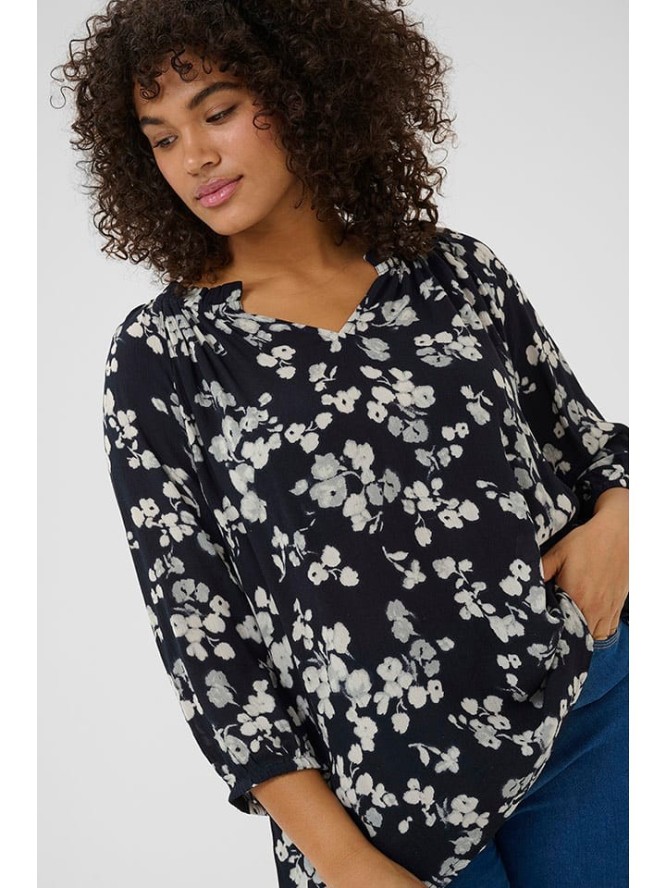 Kaffe Bluzka w kolorze granatowym rozmiar: 48