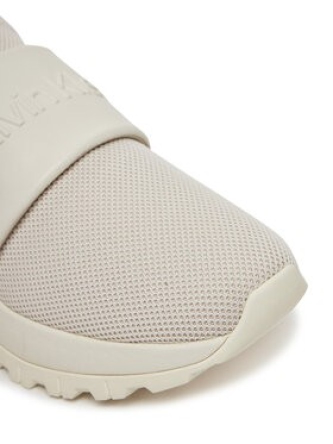 Calvin Klein Sneakersy Runner Slip On - He Nappa HW0HW02415 Écru