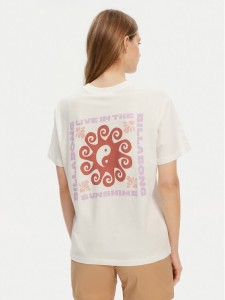 Billabong T-Shirt EBJZT00432-SCS Biały Regular Fit