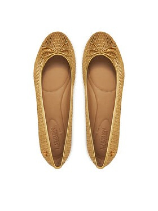 LAUREN RALPH LAUREN Baleriny 802956767001 Złoty