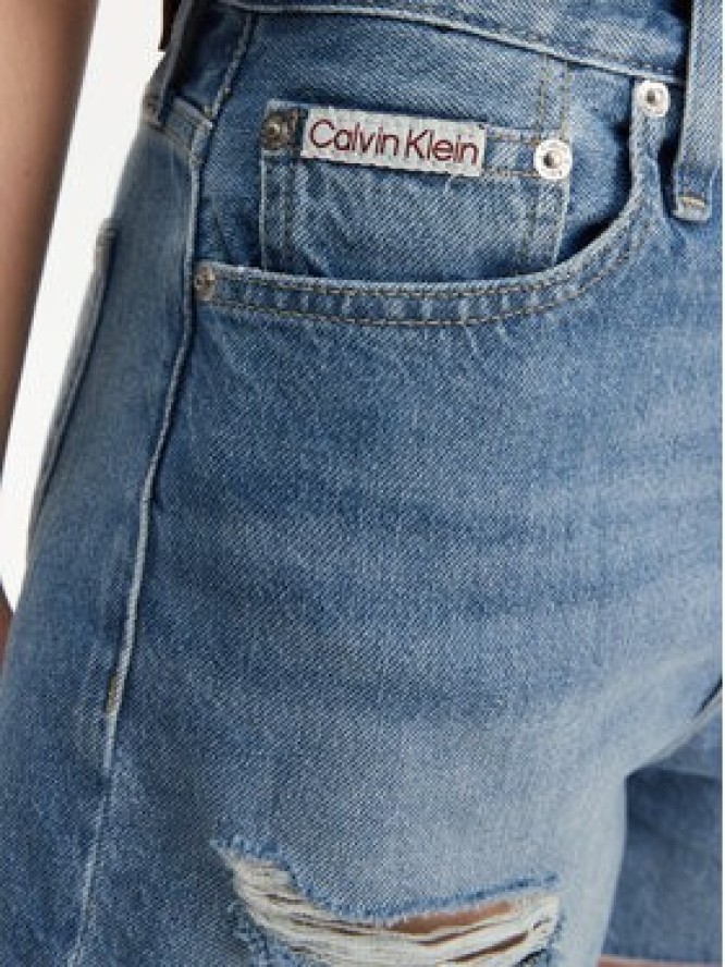 Calvin Klein Jeans Szorty jeansowe J20J225159 Niebieski Mom Fit