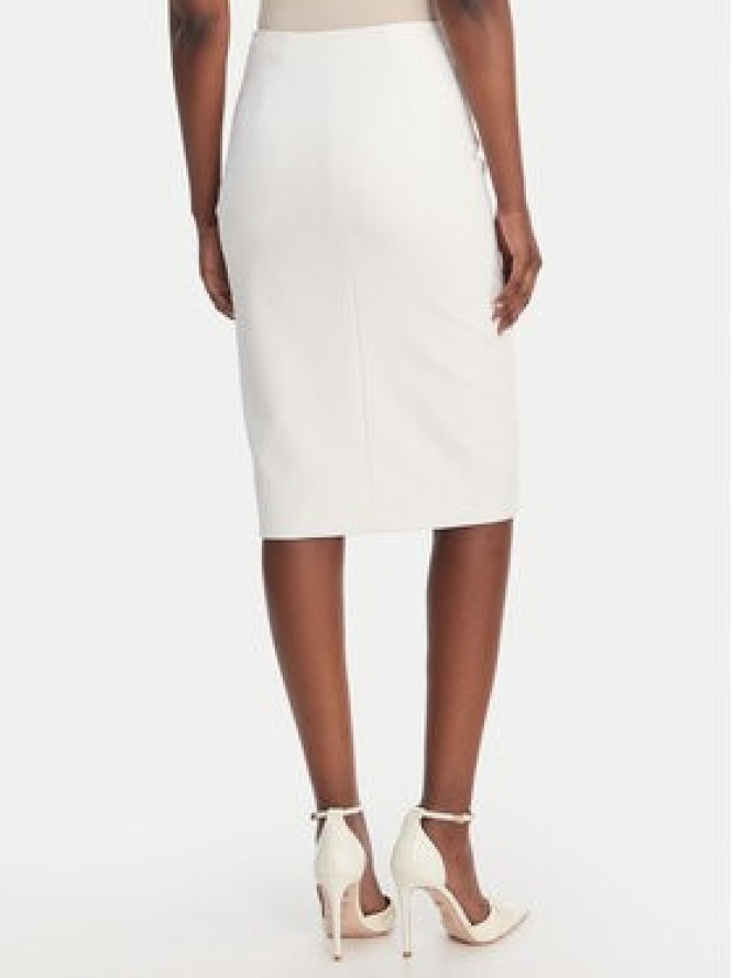 Elisabetta Franchi Spódnica ołówkowa GO-147-61E2-V320 Biały Regular Fit
