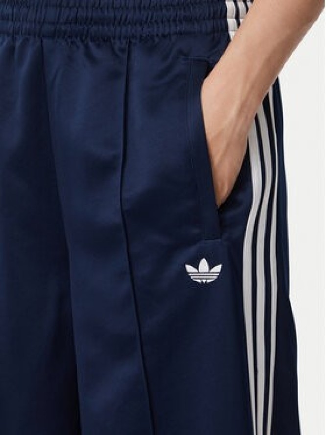 adidas Spodnie dresowe Satin Sst Loose Trackpant KS7339 Granatowy Relaxed Fit