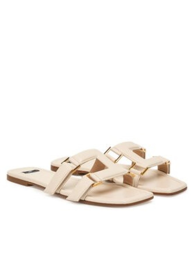 Elisabetta Franchi Klapki SA-50L-62E2-V550 Kremowy