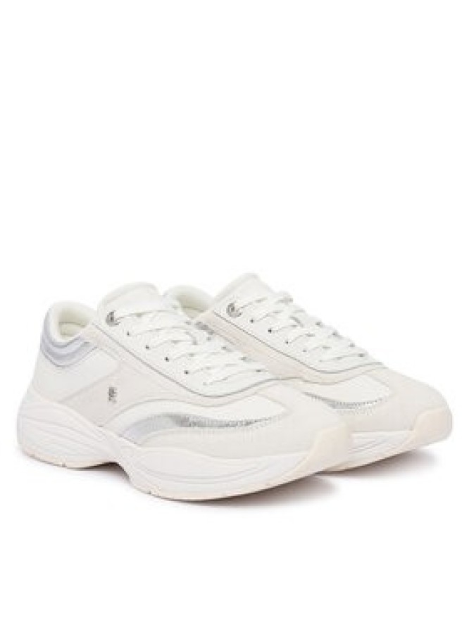 Tommy Hilfiger Sneakersy Th Modern Sporty Runner Leather FW0FW09590 Biały