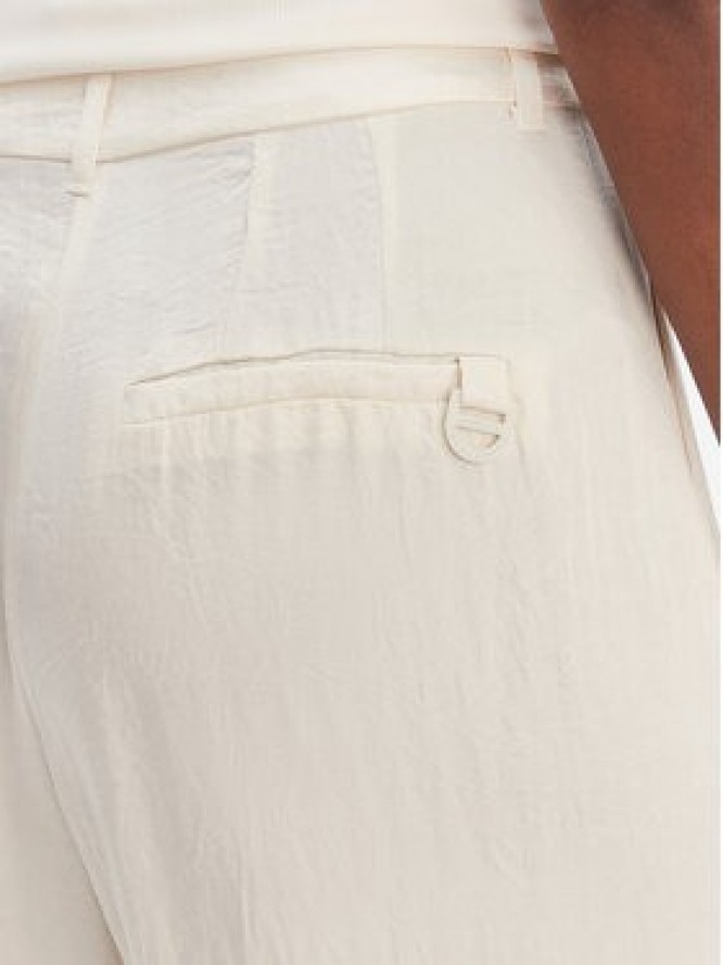 Marella Spodnie palazzo Formato 2613131035 Écru Wide Leg