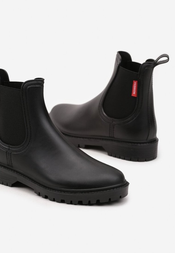 Czarne Kalosze w Stylu Sztybletów Bellexia