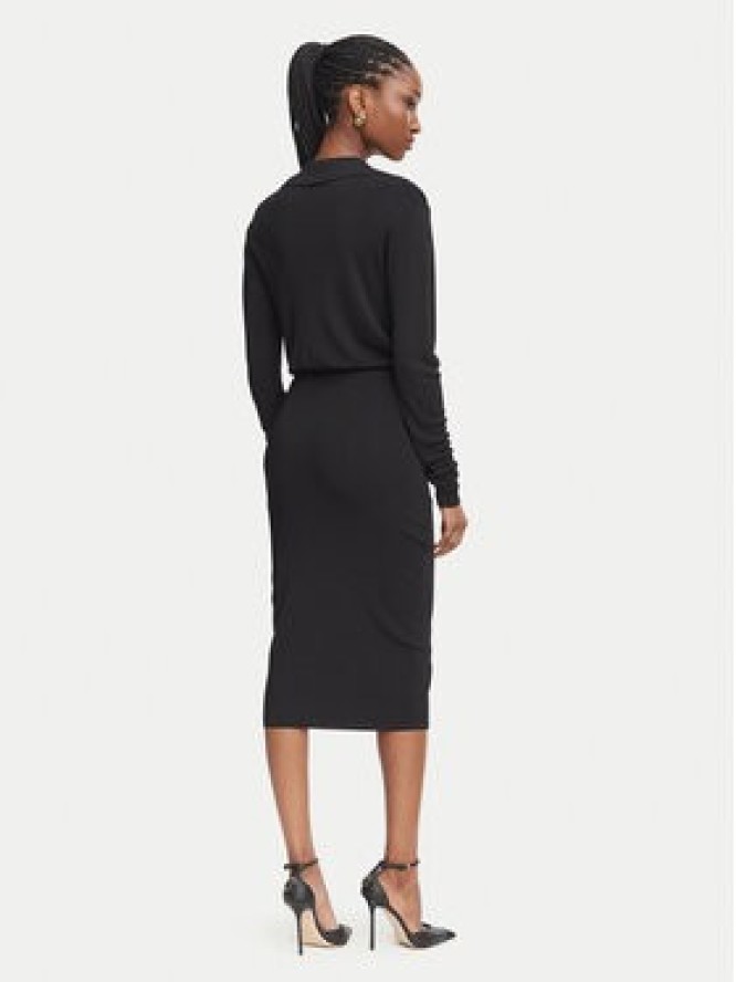 Elisabetta Franchi Sukienka koktajlowa AM-19S-66E2-V500 Czarny Slim Fit