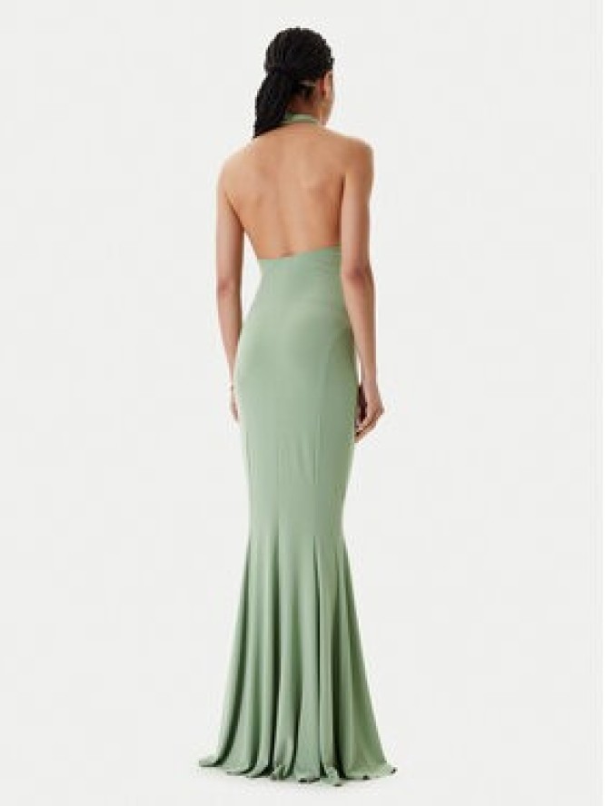 NORMA KAMALI Sukienka wieczorowa KK1253PLO68835 Zielony Slim Fit