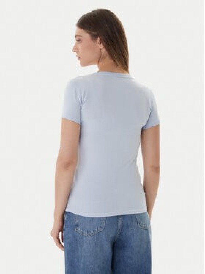 Guess T-Shirt W2YI45 J1314 Błękitny Slim Fit