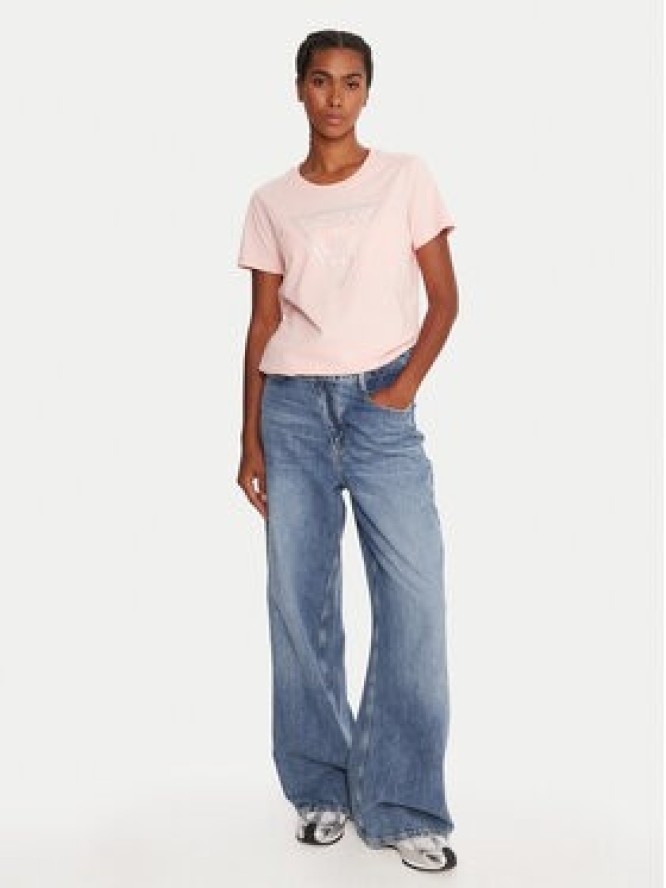 Guess T-Shirt W5BI18 I3Z14 Różowy Regular Fit