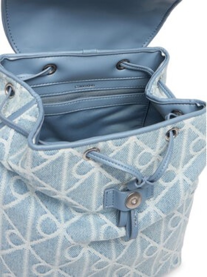 Calvin Klein Plecak Emblem Aop Denim Backpack LV04F3508G Niebieski